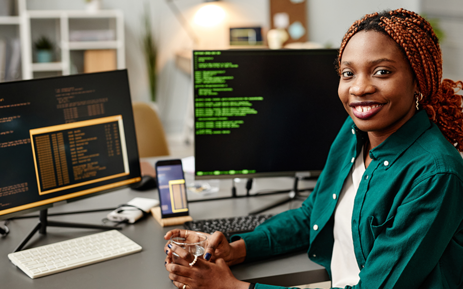 Reliable_Zeehost_WebHosting_African_Female_Programmer_Coding_Accra_Ghana